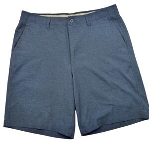 Bolle Golf Tech Mens Blue Heather Performance Shorts Size 34 Moisture Wicking‎